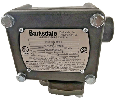 #ad P1X J85SS T HI P PRESSURE SWITCH BARKSDALE $219.00