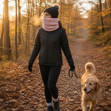 Pullover Fleece Lined Neck Warmer for Winter Outdoor Activities, for Hiking