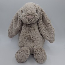 Jellycat London Bashful Bunny Beige Pink Nose Cottontail Medium JELLY7796