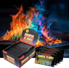 Fire Color Packets (25 Pack), Vibrant Multi-Color Fire for Fire Pits