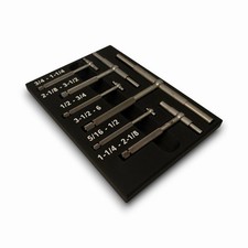 Starrett Telescoping Gauge Organizer Tray   Labeled Machinist Storage Holder