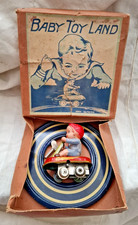 AMAZING RARE TINPLATE LITHO - BABY TOY LAND - SET JAPAN T.M WIDE UP 50s BOXED