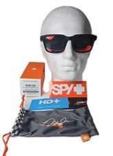 SPY Helm 2 Sunglasses Matte Black HD Plus Gray Dale Jr NEW