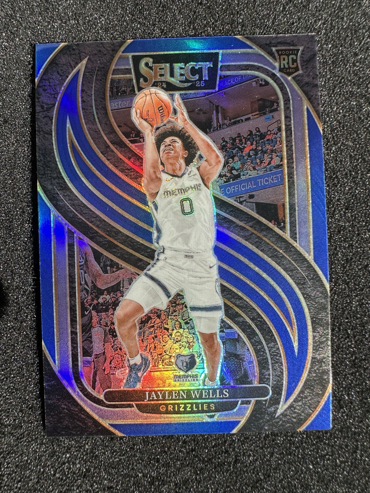 2024-25 Panini Select Jaylen Wells Premier Rookie RC Blue Prizm