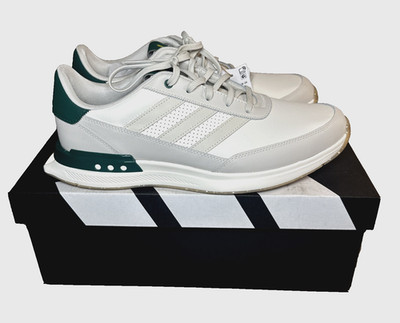 Adidas Men's S2G 24 Leather Spikeless Shoes Sz 11.5  Off White / Alumina / Green