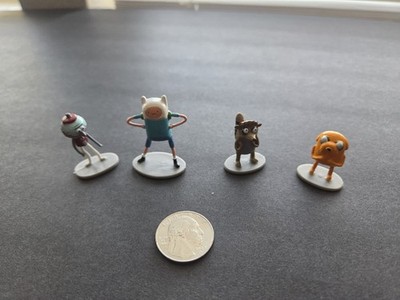 Adventure Time Regular Show 4 Mini Figures 1:32  FINN JAKE RIGBY BENSON (AB)