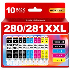 280 281 TR8620a Ink Cartridges High Yield for Canon PGI-280XXL CLI-281XXL 280...