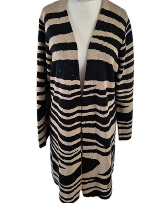 Storybook Knits Longline Edge-Edge Cardigan Uk XL Wardrobe Staple 