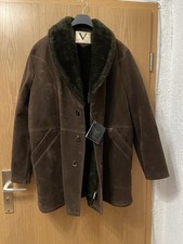 Herren Wintermantel Braun Größe 54 PVC  Neu Mantel Winter Jacke