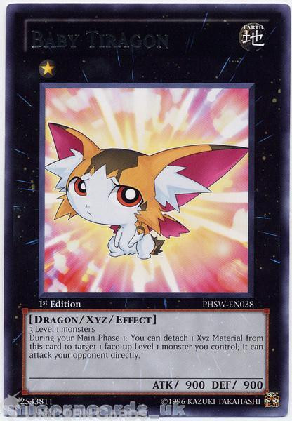 PHSW-EN038 Baby Tiragon Rare 1st Edition Mint Yu-Gi-Oh! Card