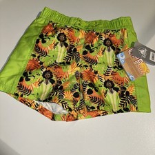 Disney Collection NWT Boys ENCANTO Swim Trunks UPF 50 sz 7/8 Tropical Bruno NWT