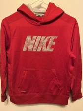 Nike Boys Size Large Sportswear Pullover Hoodie RED. Pre-owned