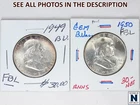 NobleSpirit Stunning 1949 & 1950 Franklin Half Dollar GEM BU FBL