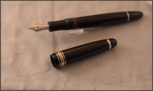 VTG MONTBLANC 142 /GERMANY 50'S / CELLULOID / EXCELLENT / EF 585 14C NIB - 第 19/19 張圖片