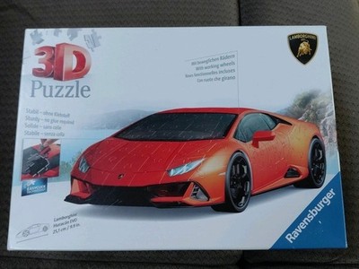 Ravensburger 3D-Puzzle Lamborghini Car Huracán Evo Puzzle 140 Pcs 100% Complete
