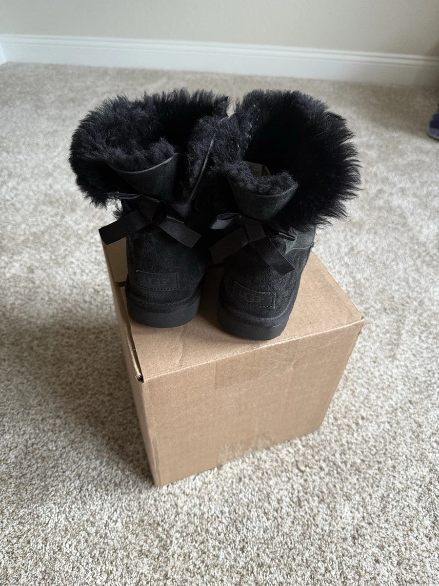 UGG Mini Bailey Bow Black Boots for Women for sale | eBay