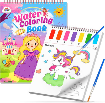 Paint with Water Coloring Books for Toddlers, Mess Free Watercolor Painting Sets