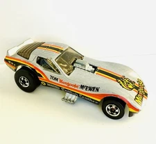 Hot Wheels Blackwall 1980 Mongoose Tom McEwen Funny Car Silver Made in Hong Kong