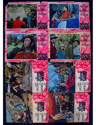 Fotobusta der Große Safari Robert Mitchum Martinelli Hawkins F281