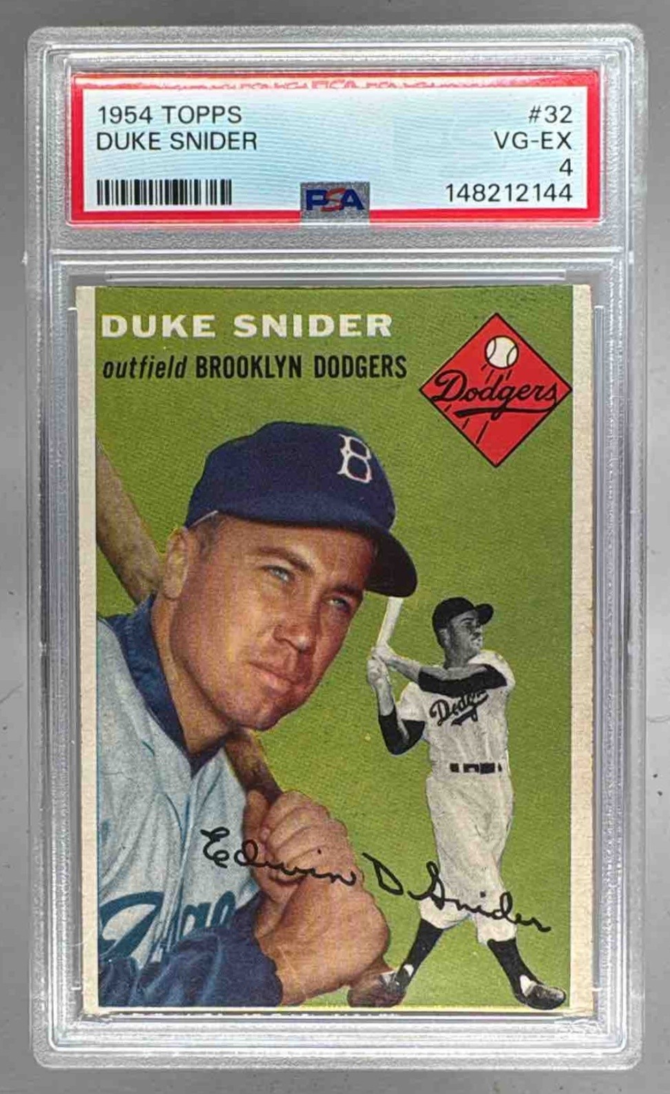 1954 Topps 32 Duke Snider PSA 4 148212144