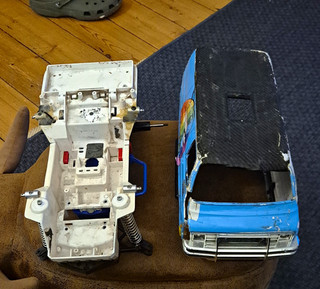 Tamiya Lunchbox with Chassis Frame & Suspension Parts