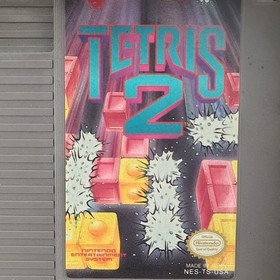 Tetris 2 Game Cartridge Sleeve Original Nintendo Entertainment System 1985 NES