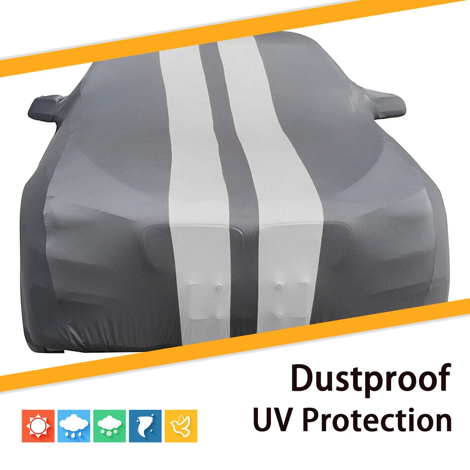 Full Car Cover Stain Stretch Custom For Ford Mustang Shelby GT350 GT350R GT350 - Image 3 of 4