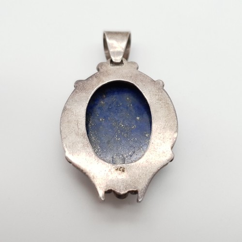 Hübscher 925 Silber Anhänger mit Blauem Stein - (T4) - Picture 10 of 17