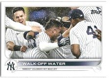 2022 Topps Series 1 Baseball Walk-Off Water New York Yankees #119