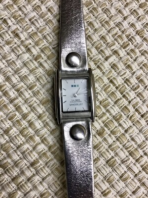 La Mer Collections Wanderlust Silver Tone Watch with Silver  display picture 1