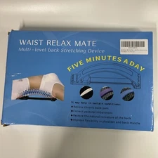 Back Stretch Equipment Massager Stretcher Lumbar Support Relaxation Pain