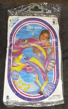 NIP Vintage 1994 The Wet Set Intex Inflatable 31” Fish Ring #59212 Pool Toy