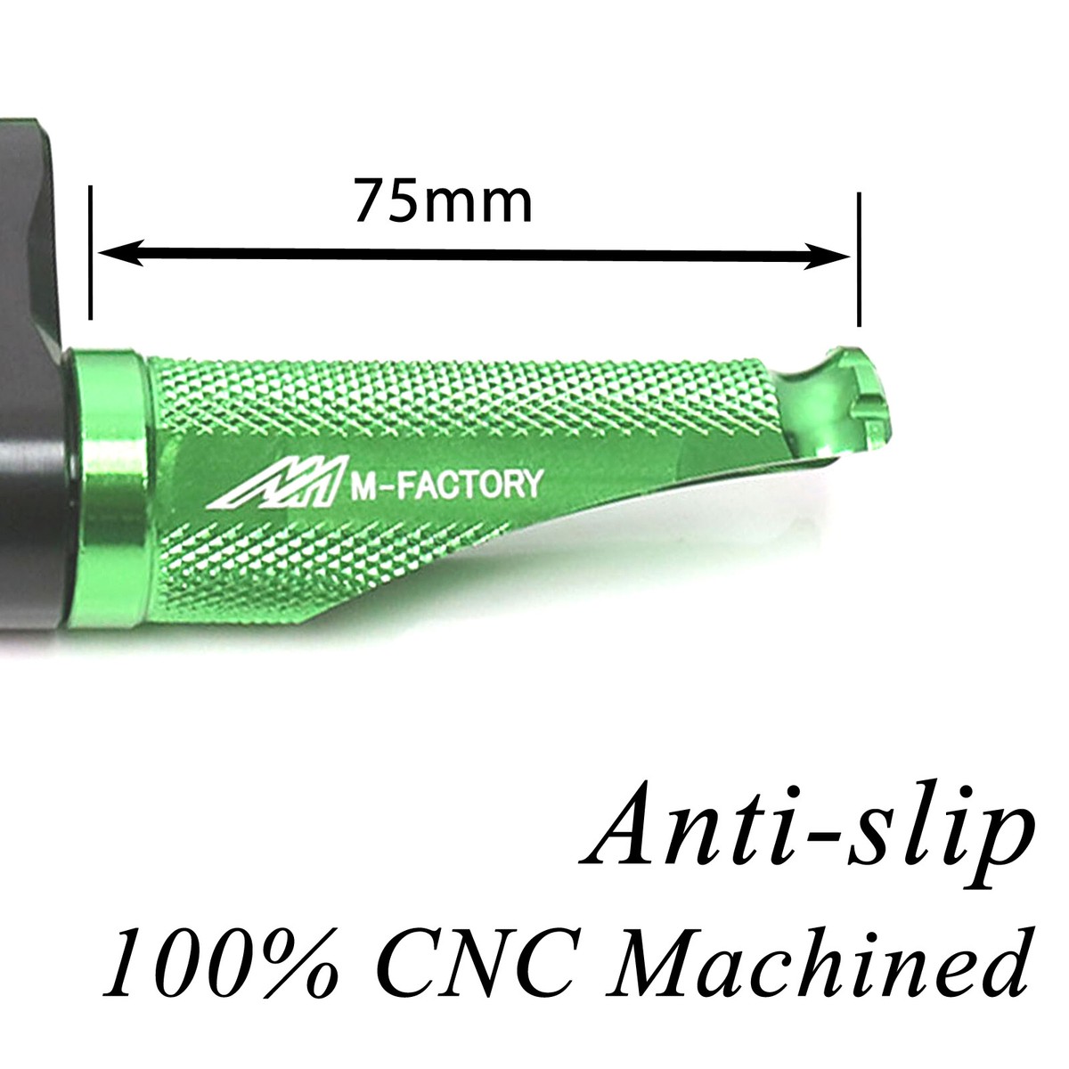 ちびすけページ GREEN Shinobi 25mm Extend Front Foot Pegs For Kawasaki ZX