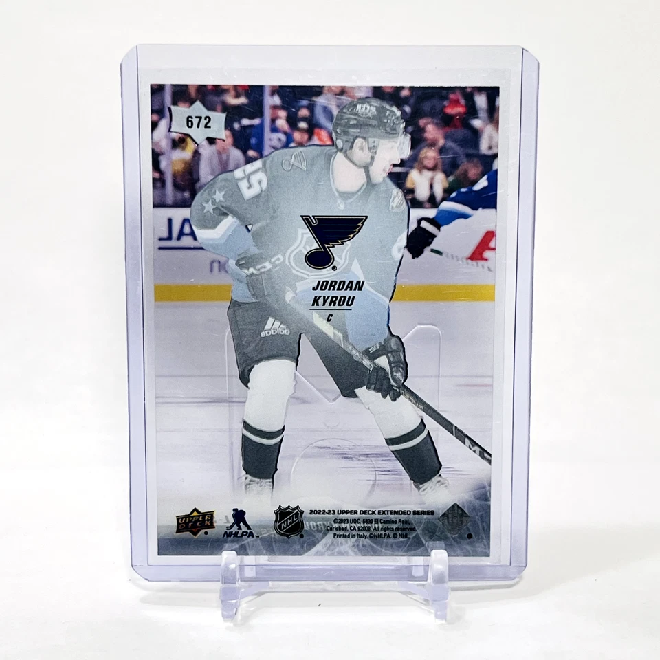 Jordan Kyrou 2022-23 Extended Series #672 CLEAR CUT All Star St Louis Blues - Image 2 of 4
