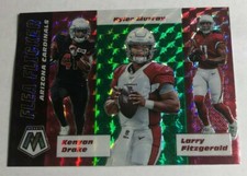 2020 Mosaic CARDINALS Flea Flicker GREEN PRIZM Kyler Murray/Drake/Fitzgerald