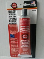 Silicone RTV Gasket Makers PRO SEAL RED HI-TEMP 3oz 80726 PROSEAL Sensor Safe