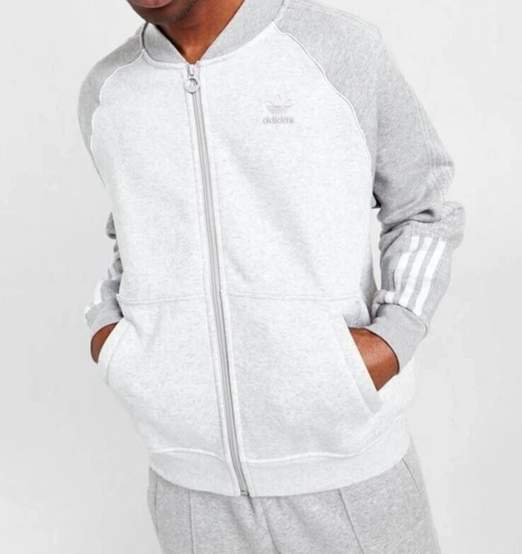 NEW MENS ADIDAS ORIGINALS SUPERSTAR FLEECE TREFOIL TRACK JACKET ~ XL ~ HI2995 NEW MENS ADIDAS ORIGINALS SUPERSTAR FLEECE TREFOIL TRACK JACKET ~ XL ~ HI2995
