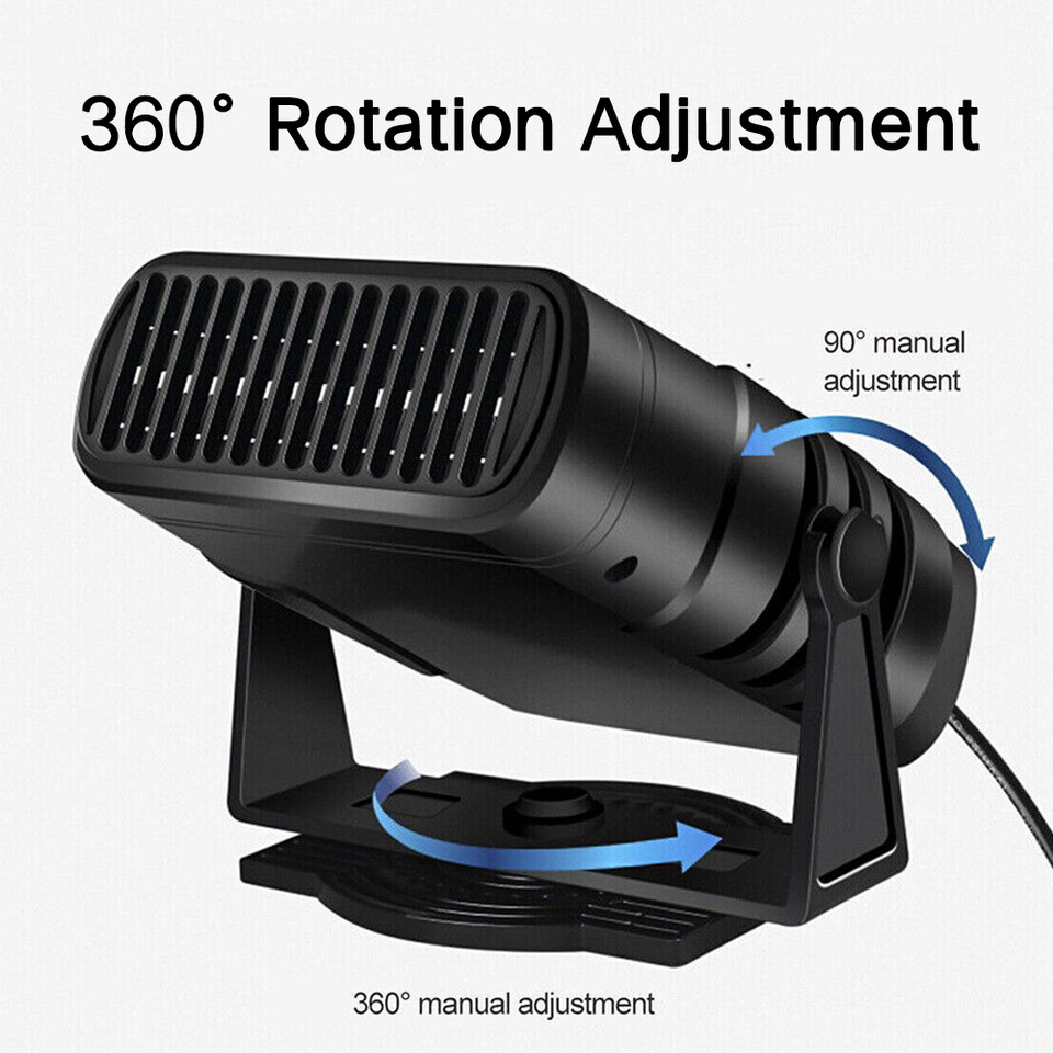 Car Heater 12V 120W Portable Electric Heating Fan Defogger Defroster Demister