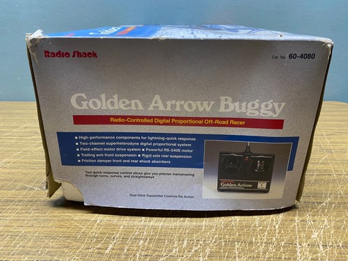 1988 Radio Shack Golden Arrow Buggy RC Racing Car with Manual and Extras. - Picture 16 of 16