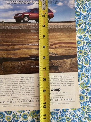 1999 Jeep Grand Cherokee Featured In This Vintage 1988 Print Ad - Picture 7 of 7