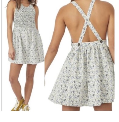 Free People Petunia Mini Tea Combo Short Casual Dress NEW With Tags Size Medium