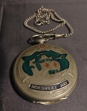 Orologio da tasca Molnija Discovery Day 500° Scoperta America Colombo Funzionant