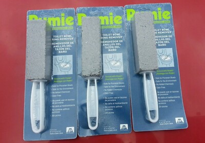 3 pack NEW PUMIE PUMICE STONE TOILET BOWL RING SINK CLEANER TBR-6D