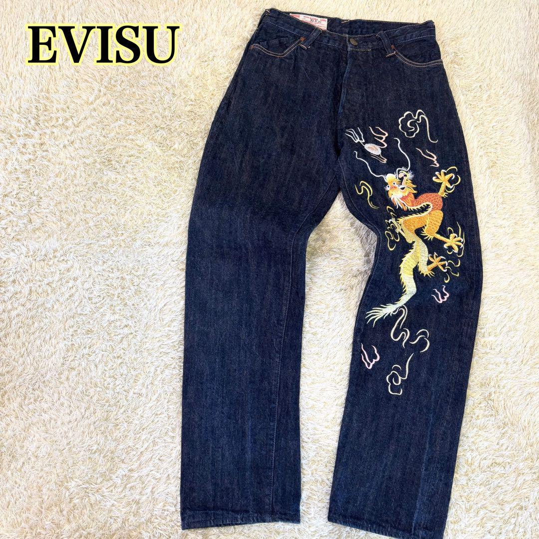 EVISU Yamane Denim Pants Jeans Lot 1926 Gorilla & Dragon 30 EVISU Yamane Denim Pants Jeans Lot 1926 Gorilla & Dragon 30