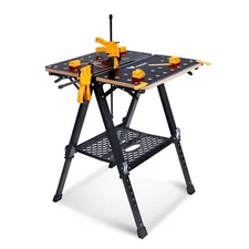Workbench & Sawhorse, 1000Lbs Capacity Heavy Duty Folding Work Table