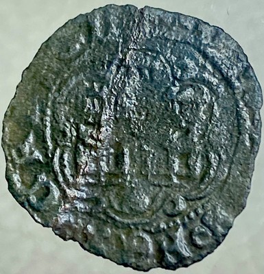 1400 s Medieval Coin 1406-1429 Kingdom Of Castile And Leon King John II Blanca
