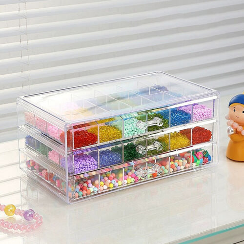 72 Grids Compartment Storage Box, 3 Drawers for Crafts, Nail Art Supplies - Picture 15 of 15