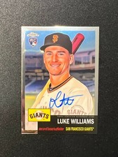 Luke Williams 2022 Topps Chrome Platinum Anniversary BASE Autograph Auto RC