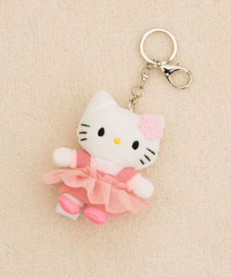 Sanrio Characters Hello Kitty x Me% Plush Keychain Sakura JP