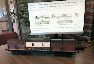 Wagons Pullman Et Fourgon Container Flèche D'Or JEP - Occasion Traces D'âge - Attention: VENDU